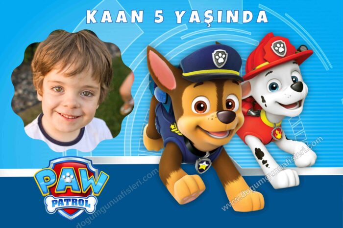 Paw Patrol Doğum Günü Afişi