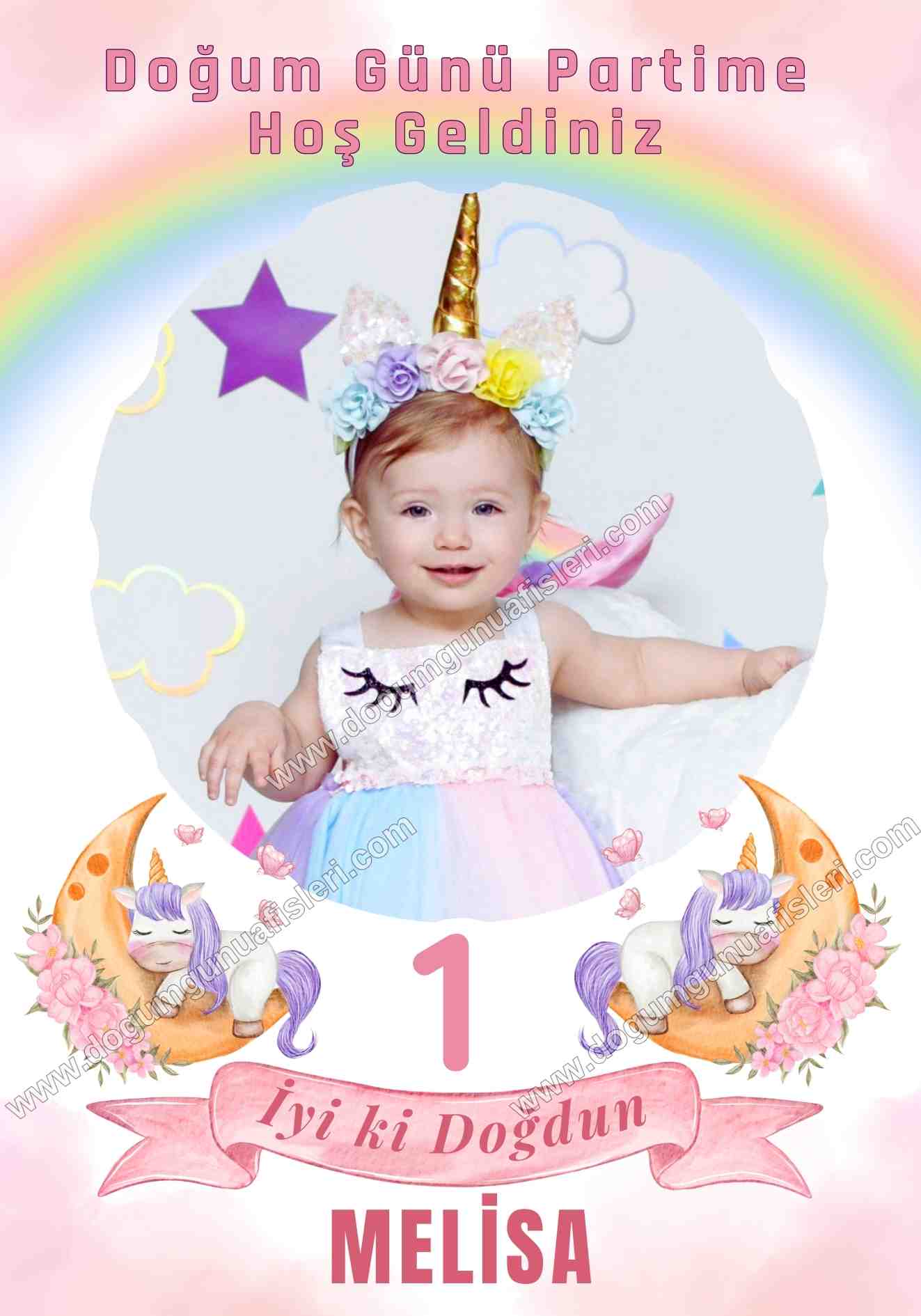Unicorn Doğum Günü Panosu