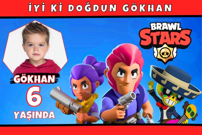 Brawl Stars Doğum Günü Afişi