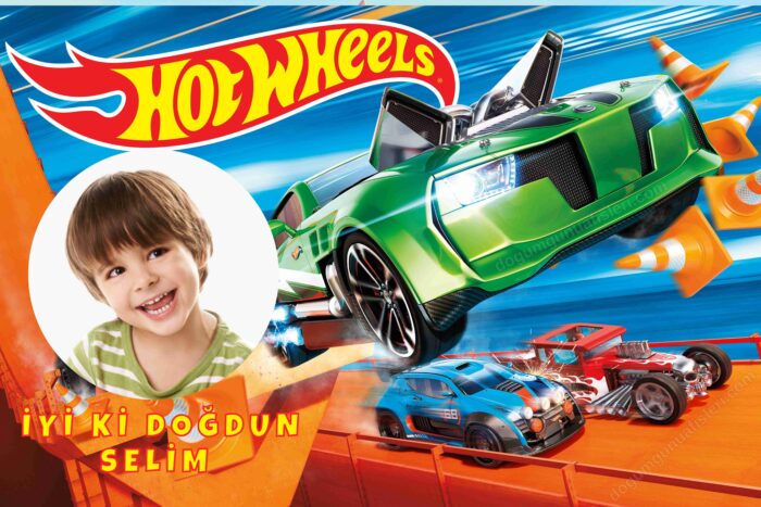 Hot Wheels Doğum Günü Afişi