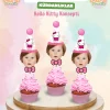Fotoğraflı Kürdan Süsü - Hello Kitty Konsepti