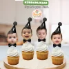Fotoğraflı Kürdan Süsü - Siyah Papyon Tema
