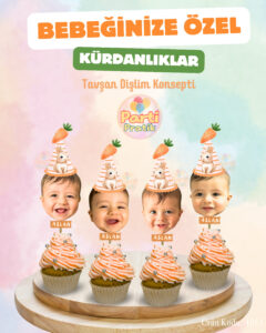 Fotoğraflı Kürdan Süsü - Tavşan Dişlim Konsepti