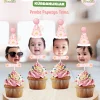 Fotoğraflı Kürdan - Pembe Papatya Konsepti