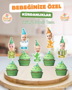 Fotoğraflı Kürdan-Dinozor Konsepti