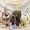 Peluş Oyuncak Şapkaları 6'lı - Ekoseli Tema