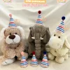 Peluş Oyuncak Şapkaları 6'lı - Renkli Çizgiler Tema