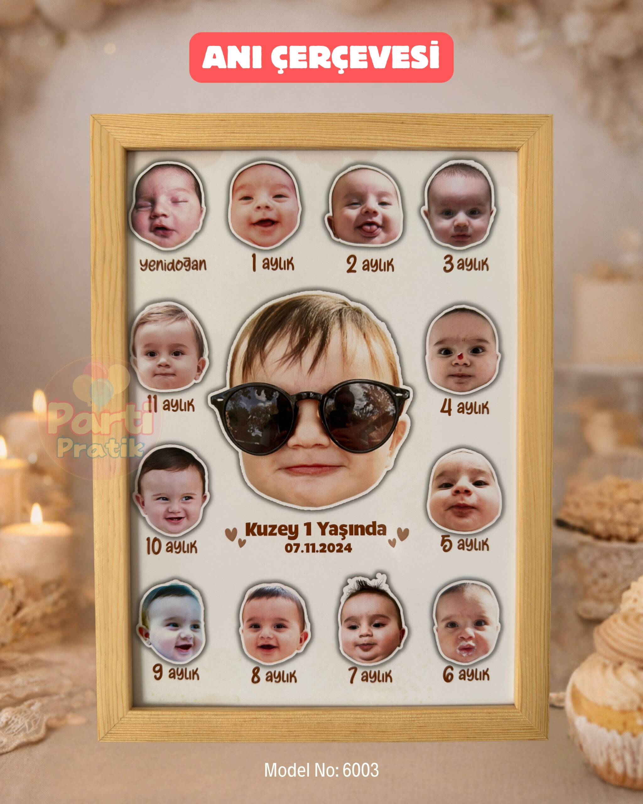 12 Ay Anı Çerçevesi