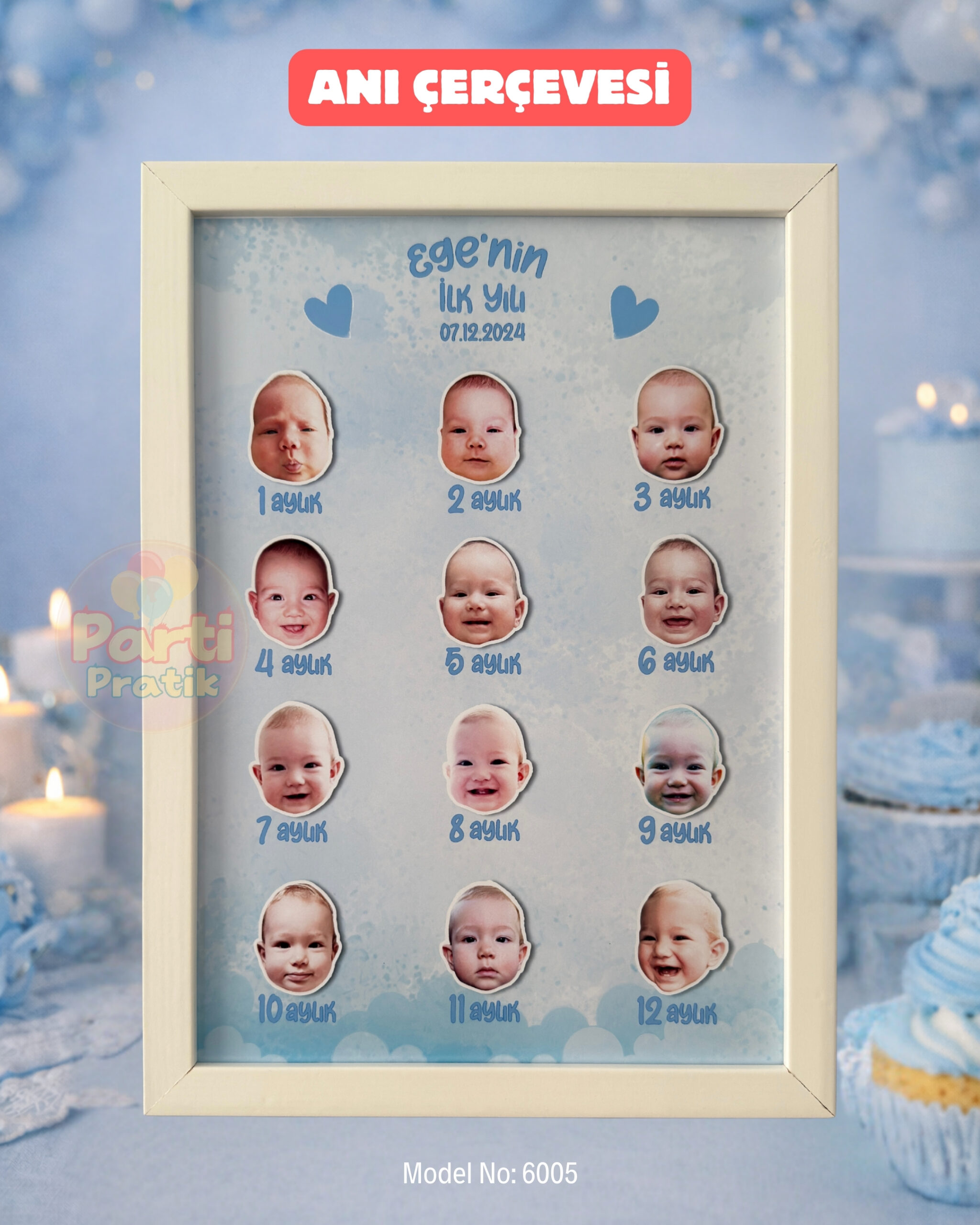 12 Ay Anı Çerçevesi