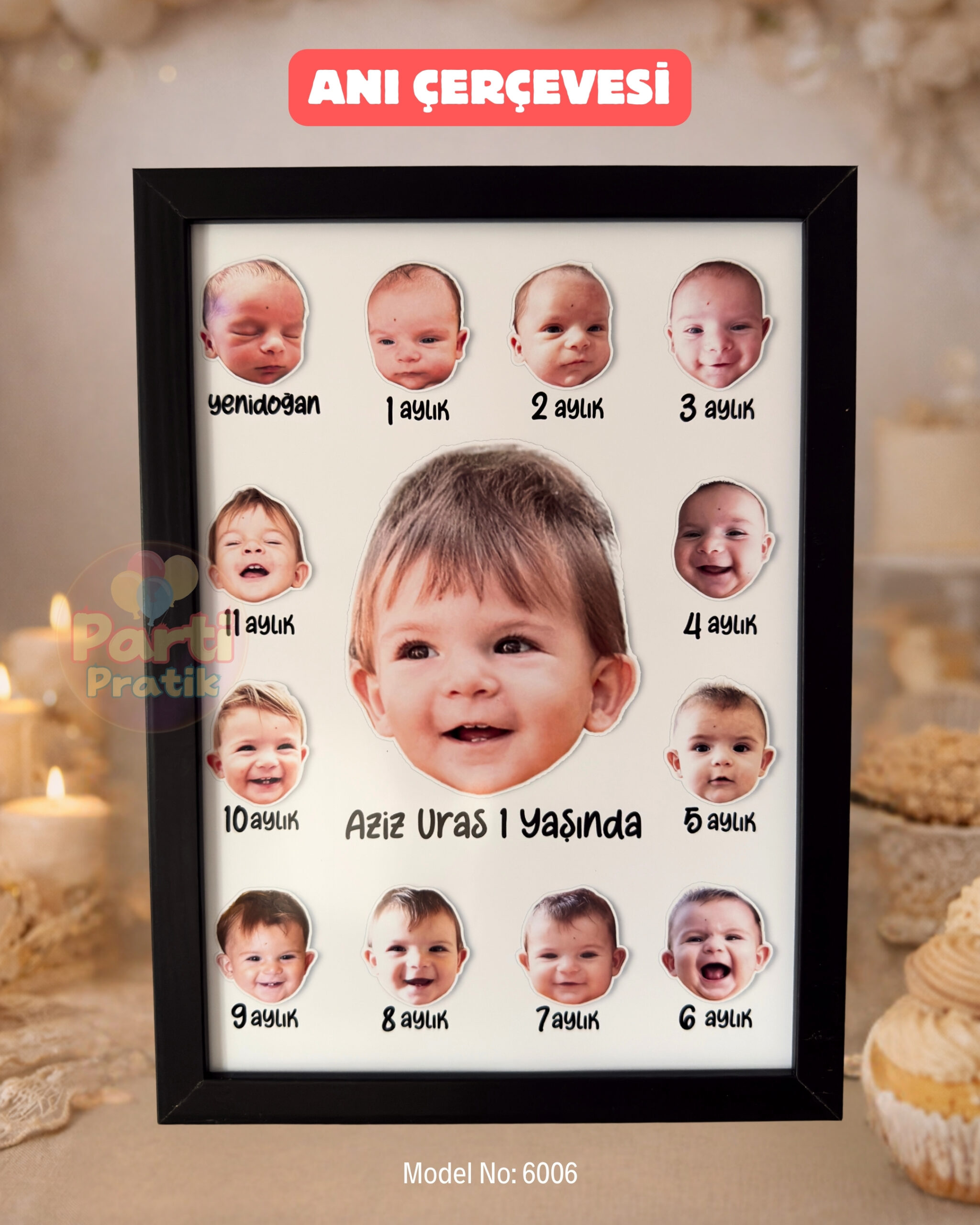 12 Ay Anı Çerçevesi