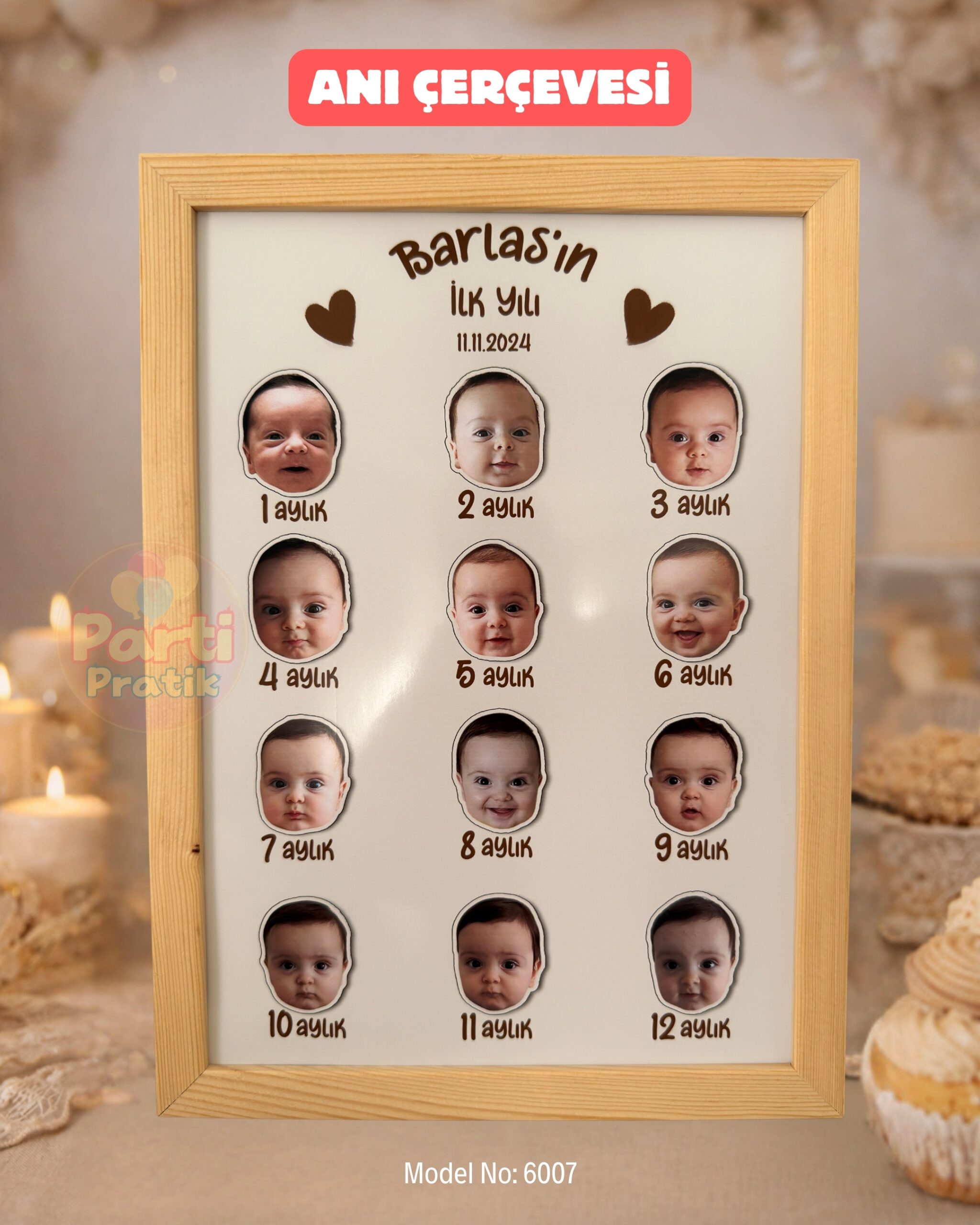 12 Ay Anı Çerçevesi