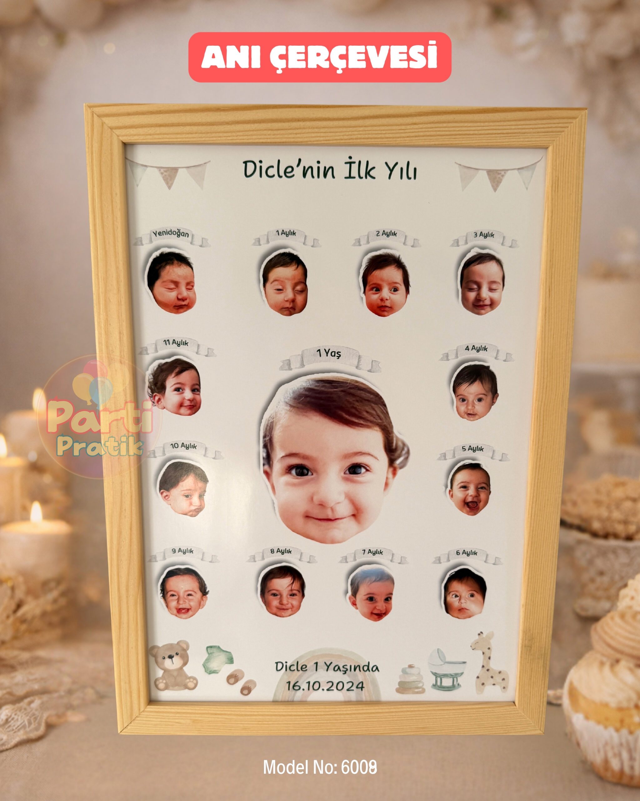 12 Ay Anı Çerçevesi