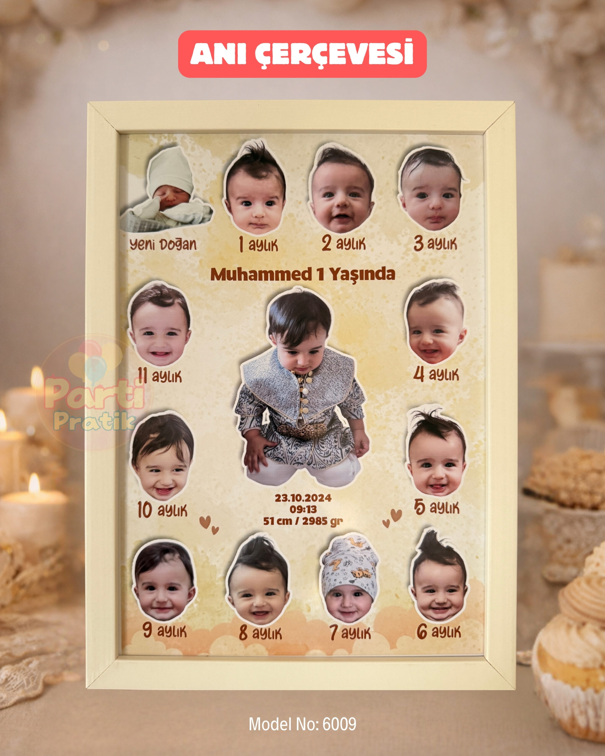 12 Ay Anı Çerçevesi