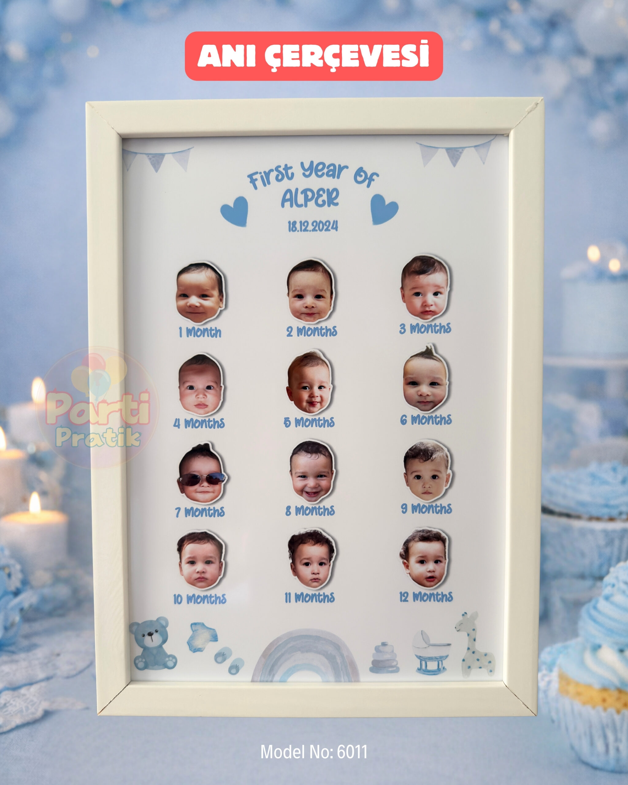 12 Ay Anı Çerçevesi