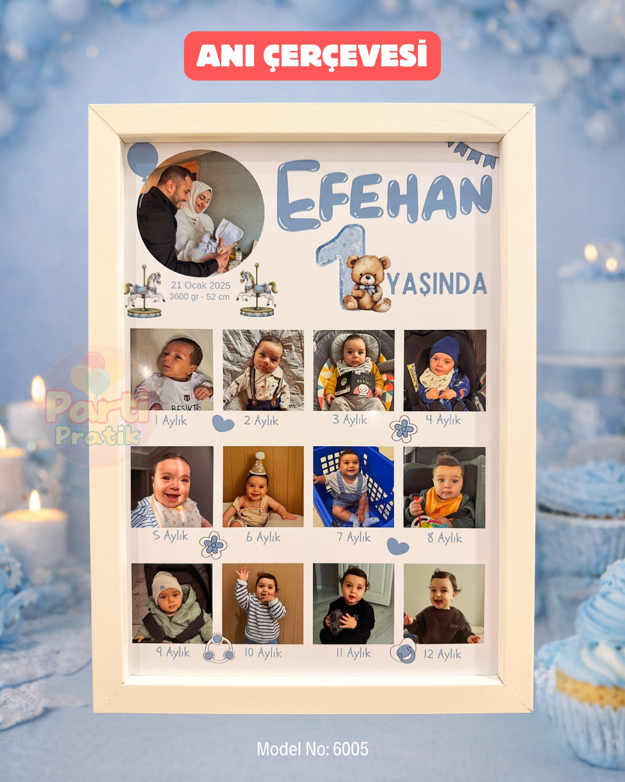 12 Ay Anı Çerçevesi