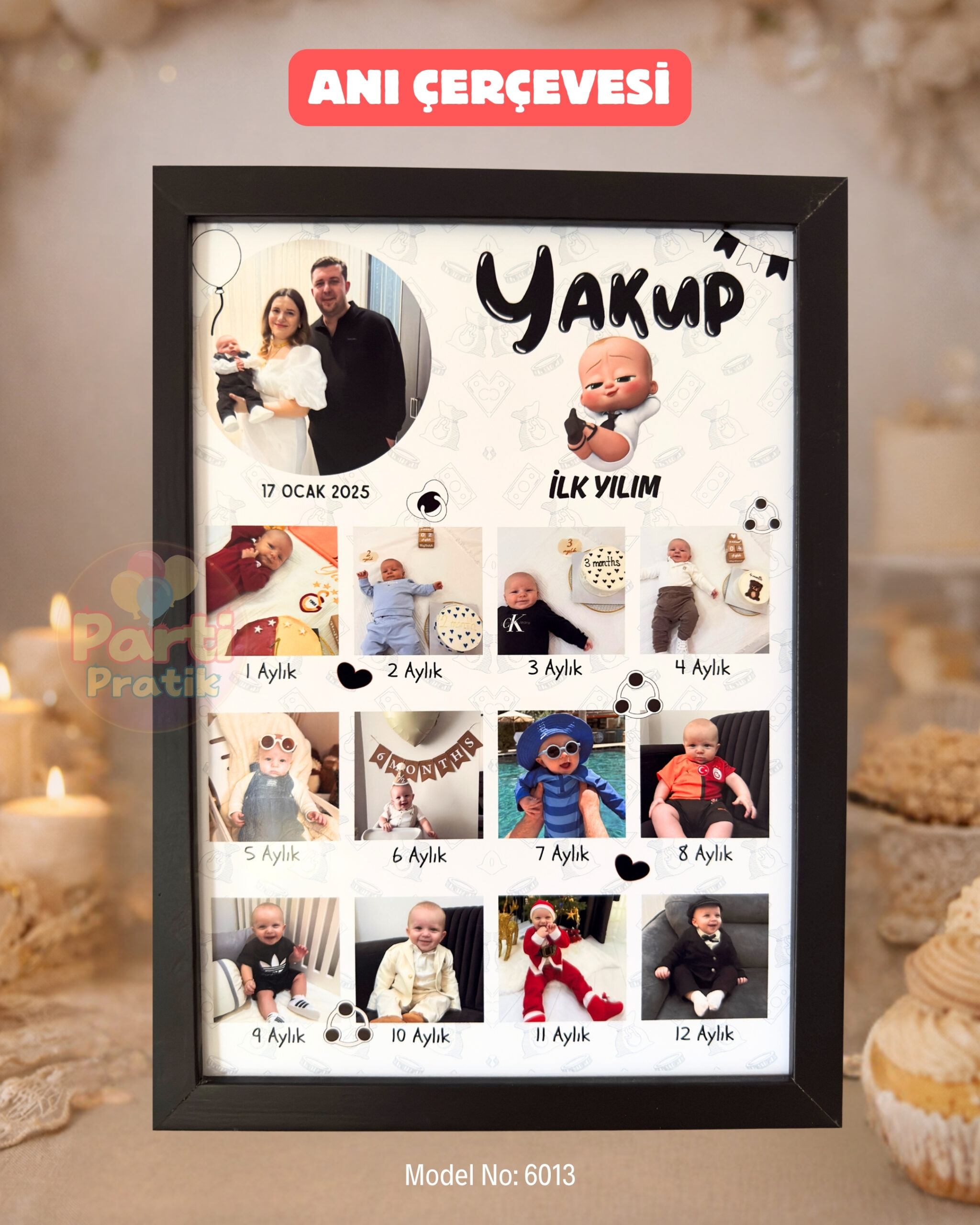 12 Ay Anı Çerçevesi