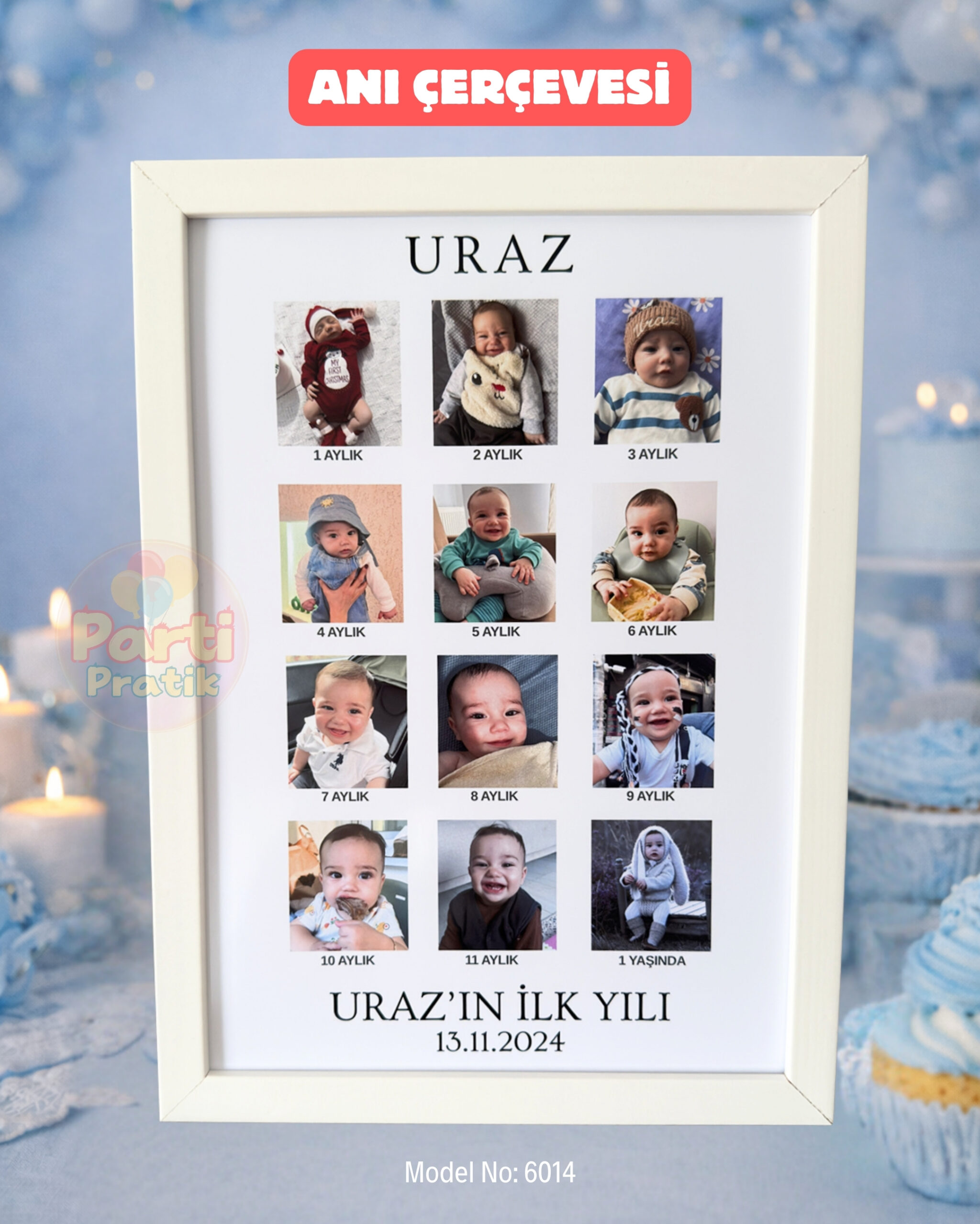 12 Ay Anı Çerçevesi