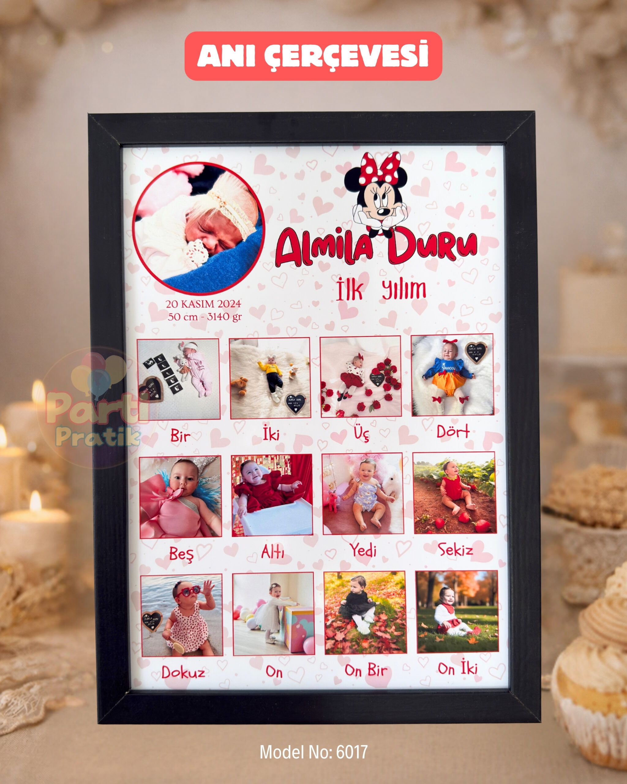 12 Ay Anı Çerçevesi