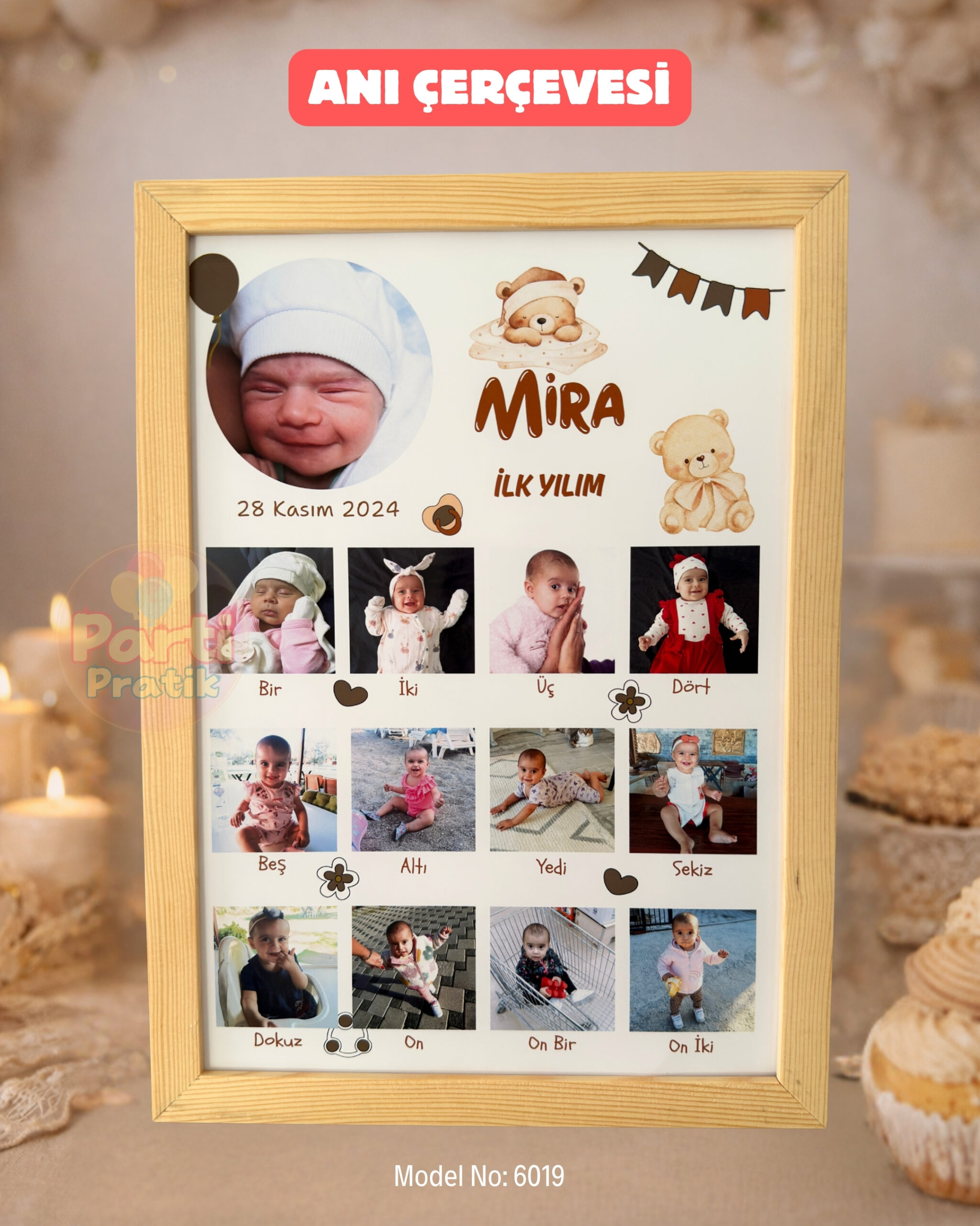 12 Ay Anı Çerçevesi