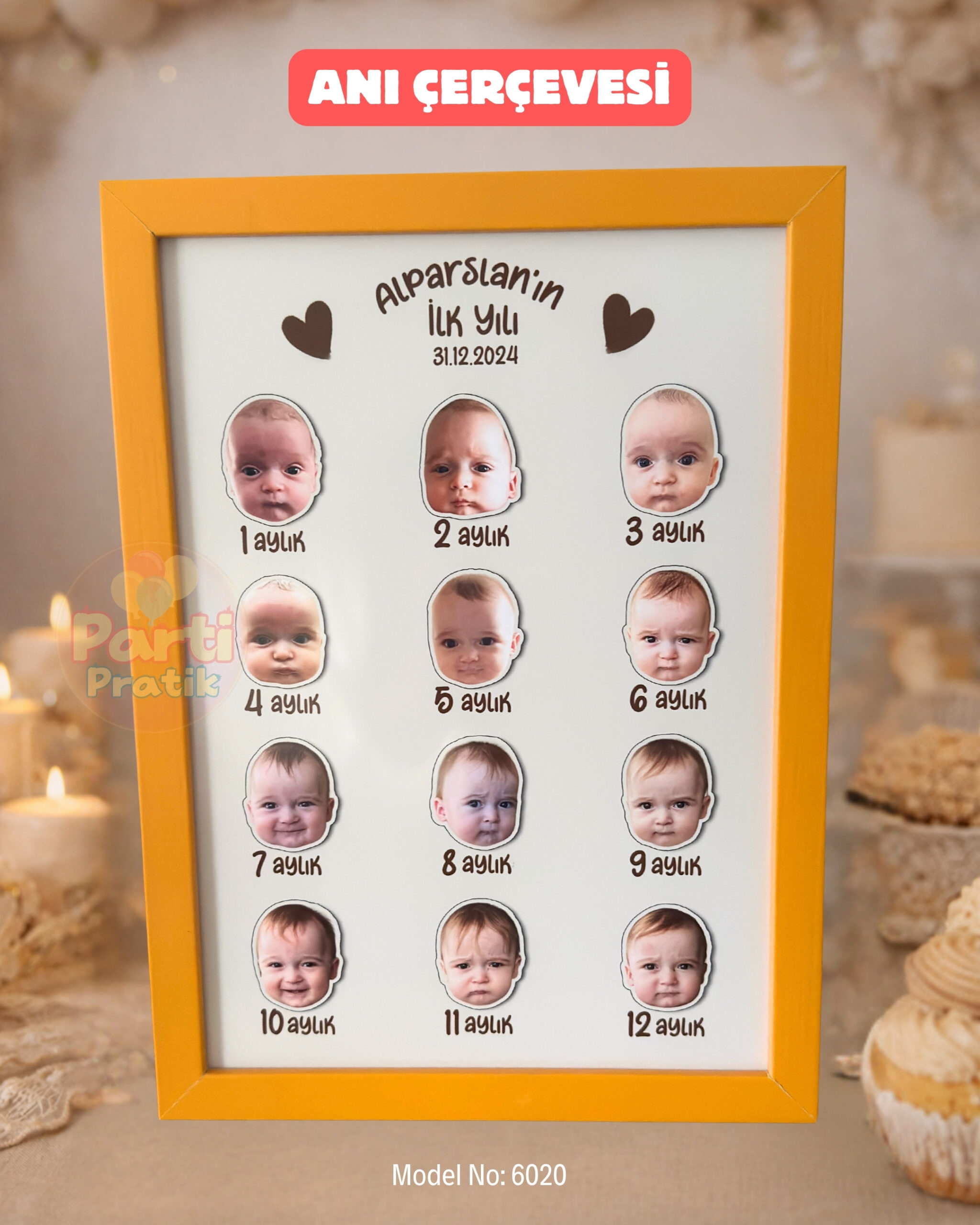 12 Ay Anı Çerçevesi