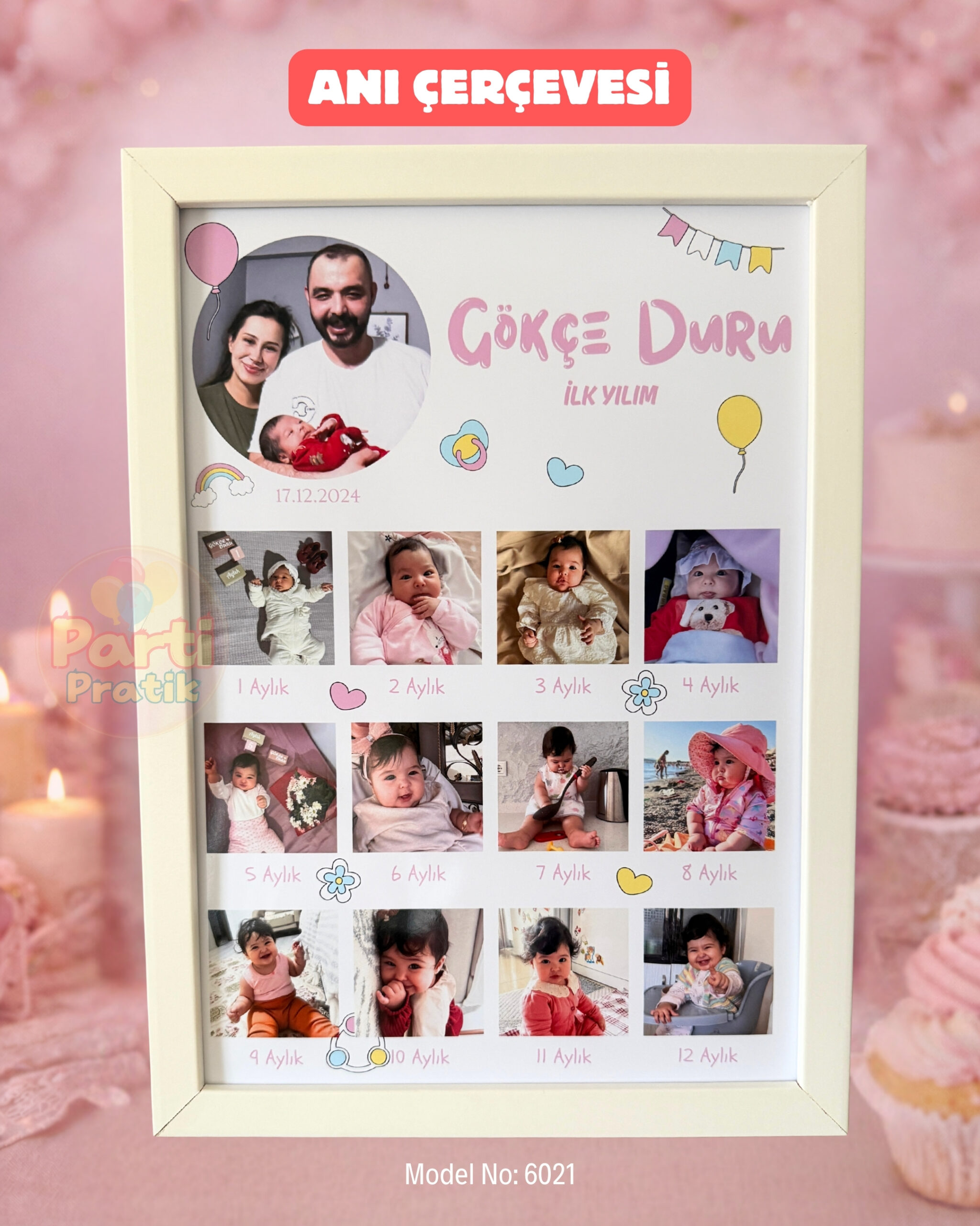 12 Ay Anı Çerçevesi