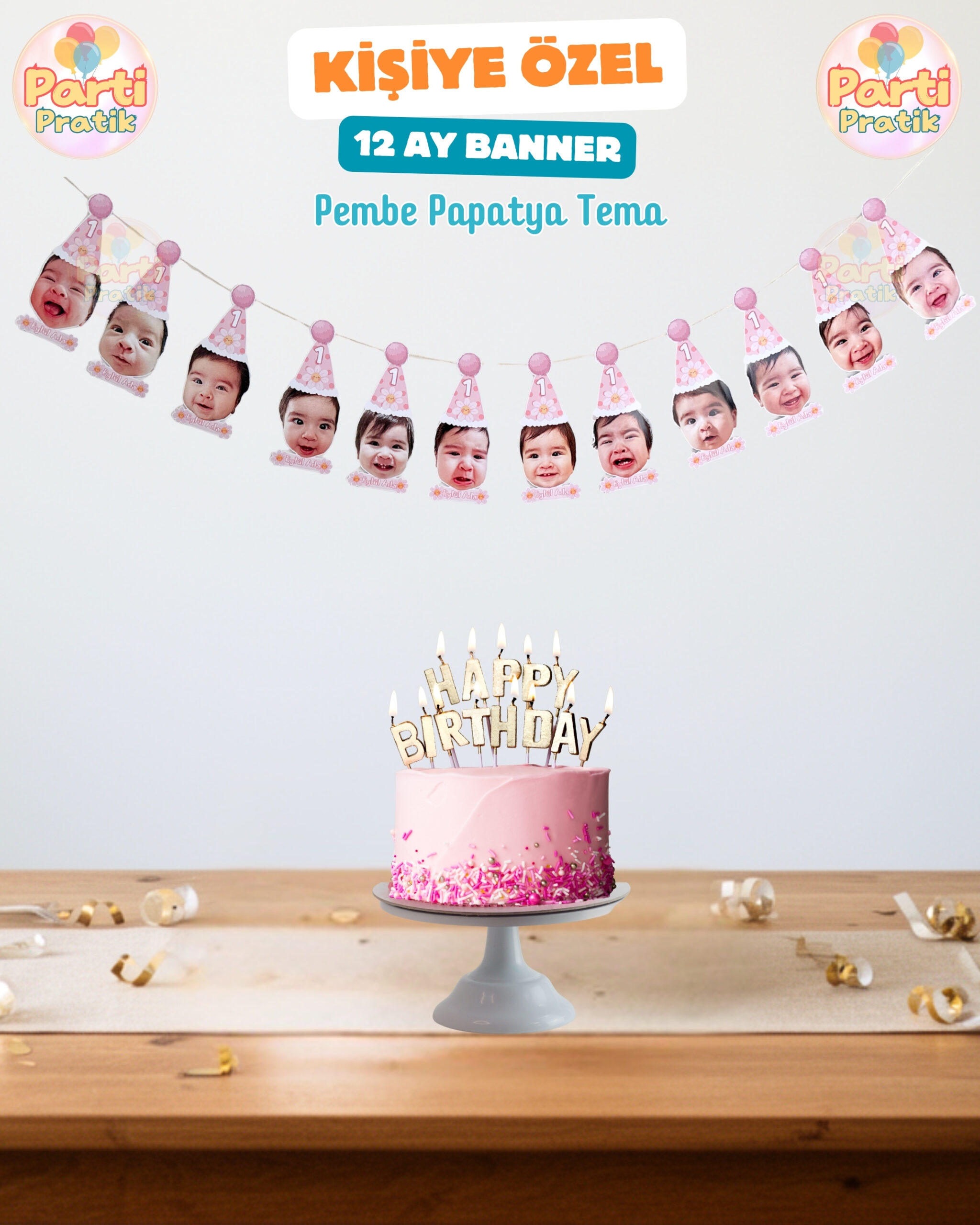 12 Ay Banner - Papatya Tema