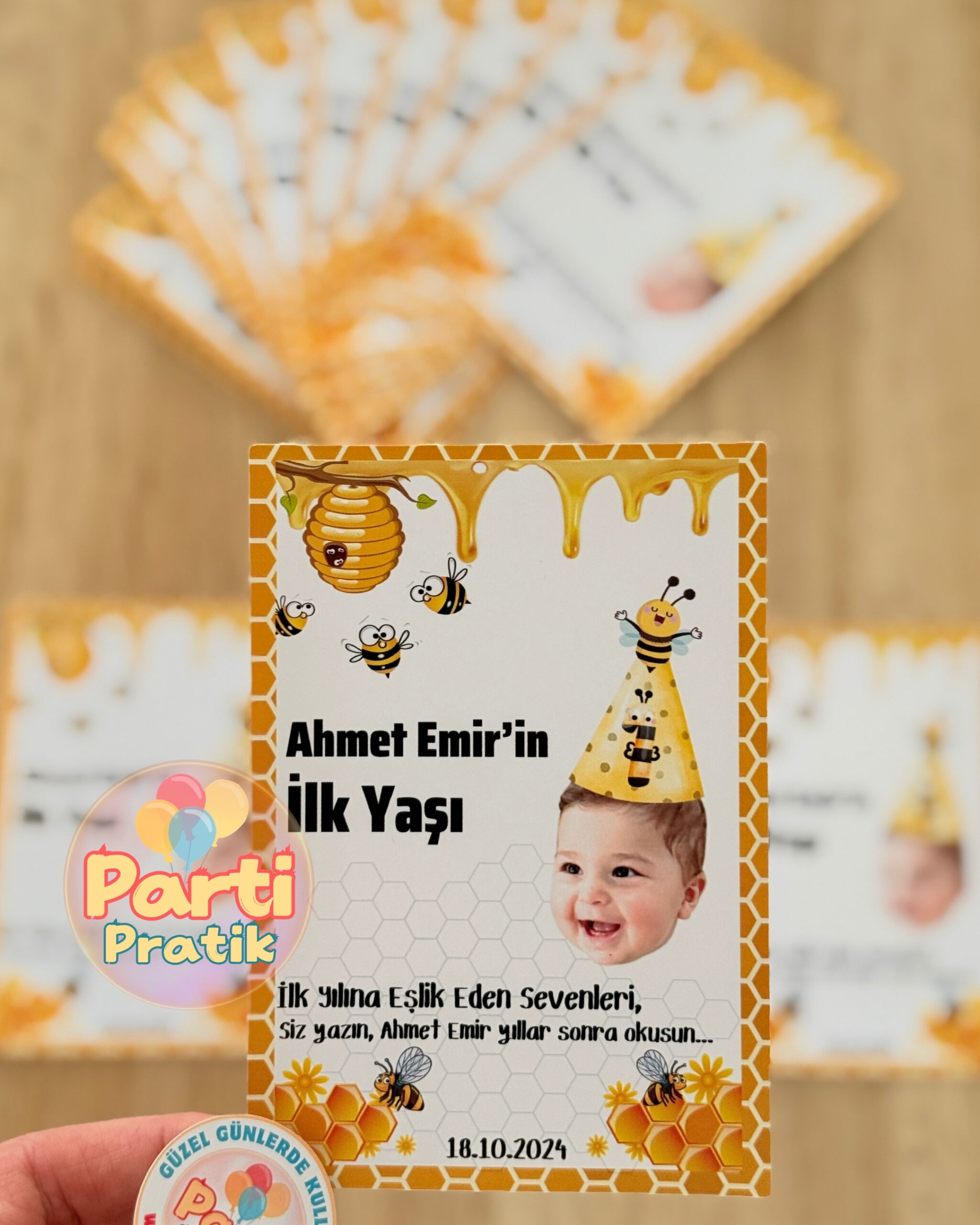 Anı Kartı - Arı Tema