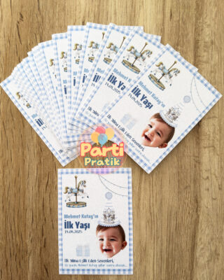 Anı Kartı - Mavi Atlı Karınca Tema