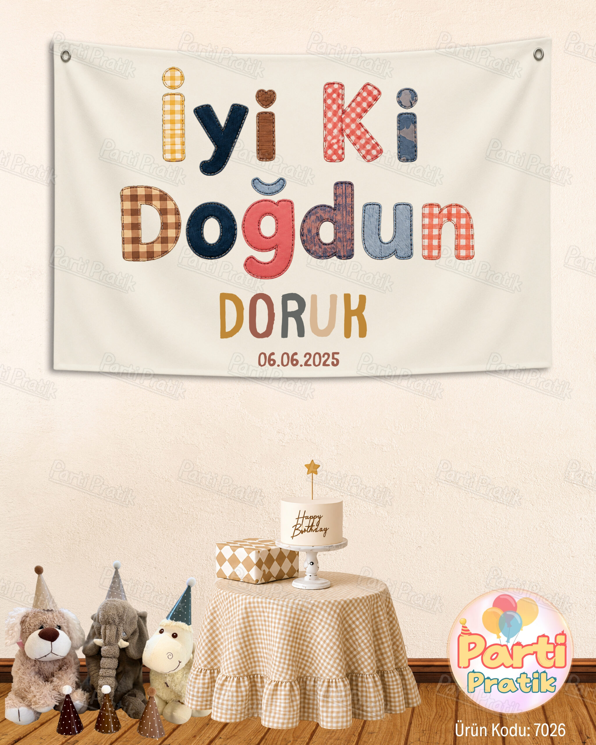 Doğum Günü Duvar Örtüsü Doğum Günü Duvar Örtüsü