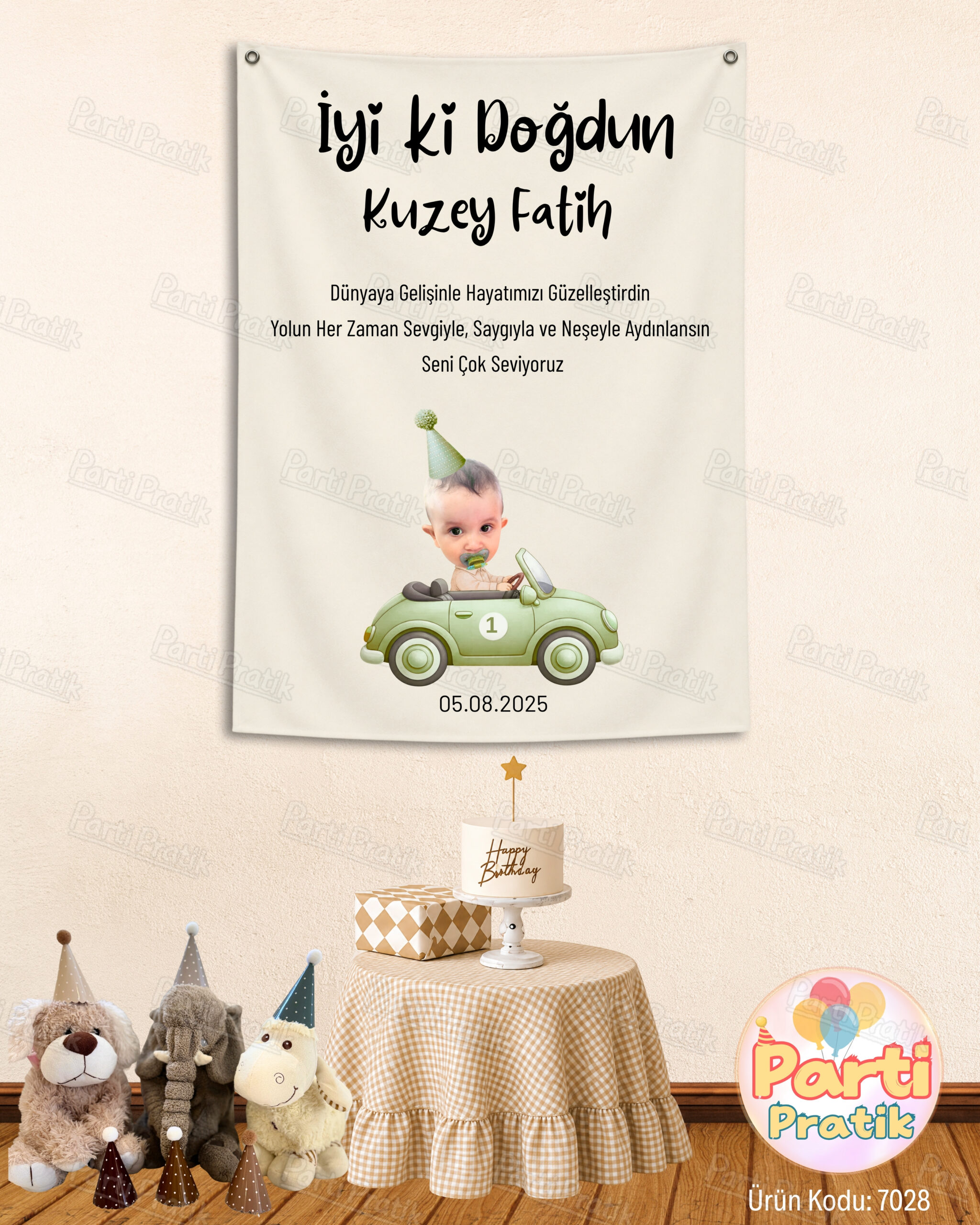 Doğum Günü Duvar Örtüsü
