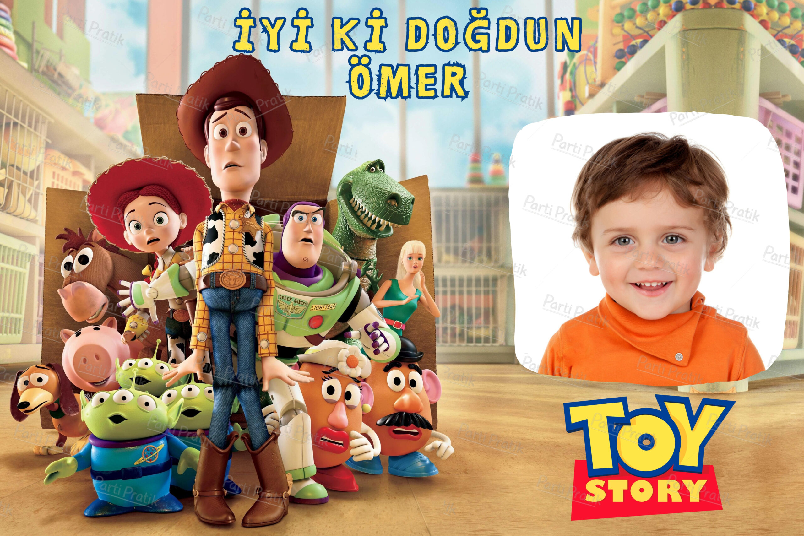 Oyuncak Hikayesi - Toy Story Doğum Günü Afişi Oyuncak Hikayesi - Toy Story Doğum Günü Afişi