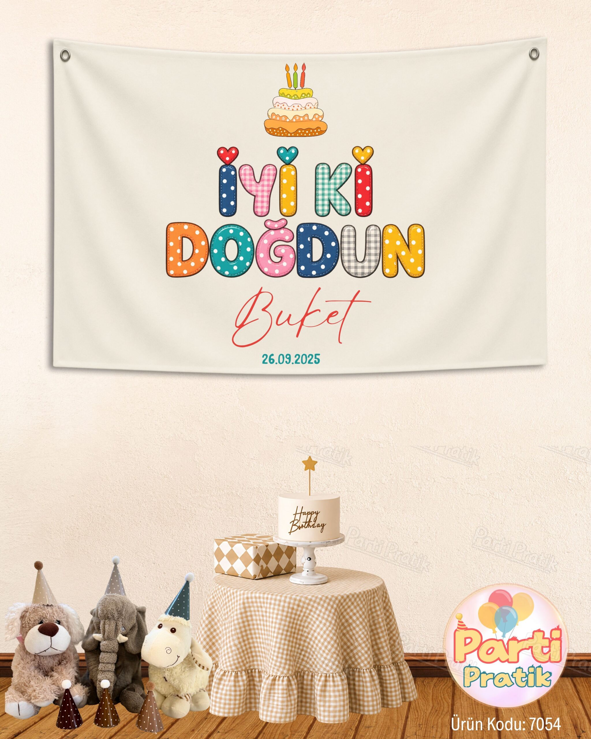 Doğum Günü Duvar Örtüsü